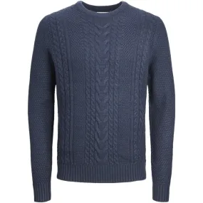 12250645 JWHCADEN KNIT CREW NECK SKY CAPTAIN