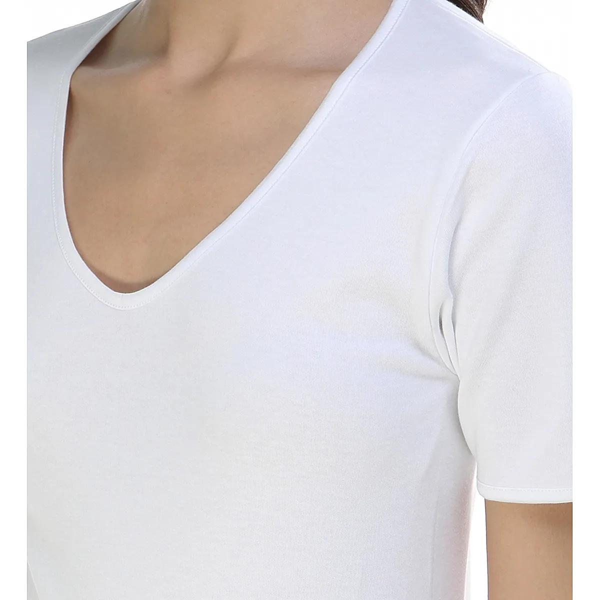 9815b 100% ANTIALLERGIC COTTON THERMAL NAPPED SHORT SLEEVE UNDERSHIRT