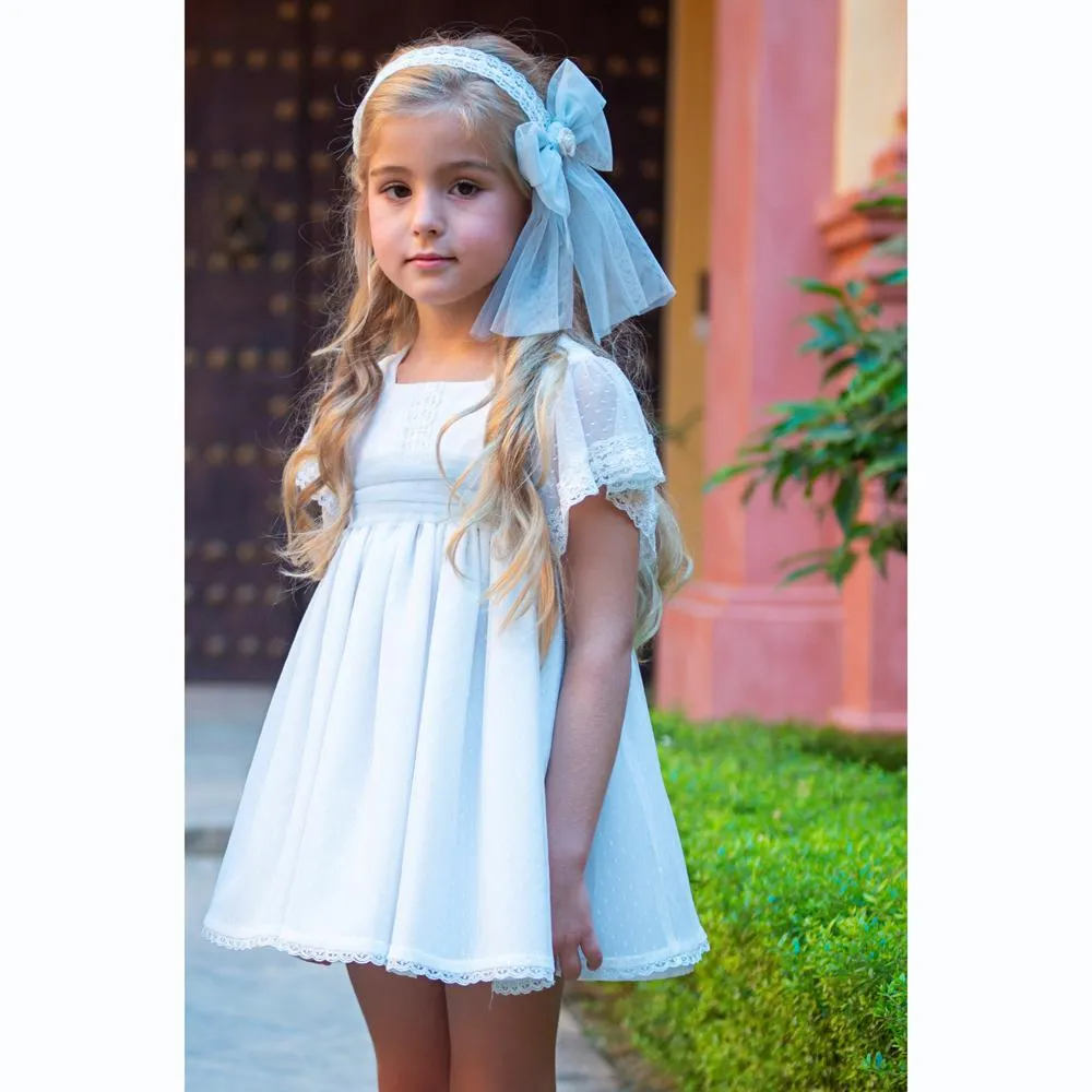A Vestido niña ceremonia Denisa verde agua R180953