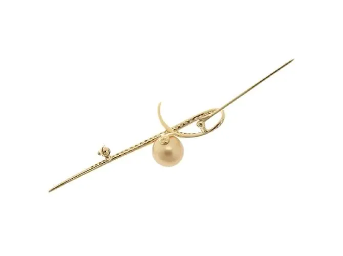 & Other Stories 18Broche de perlas del Mar del Sur K en excelentes condiciones Dorado 