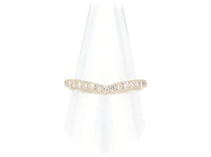 & Other Stories Anillo de diamante de segunda mano Vendome Aoyama 0.24CT K18YG 9 en excelente estado Dorado 