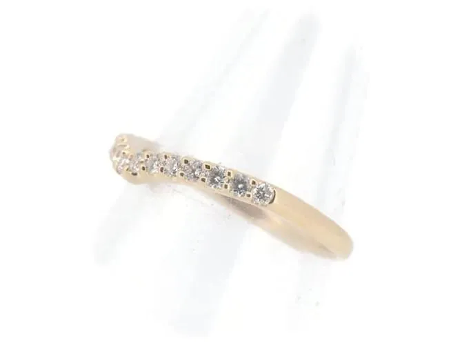 & Other Stories Anillo de diamante de segunda mano Vendome Aoyama 0.24CT K18YG 9 en excelente estado Dorado 