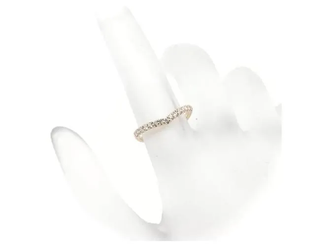& Other Stories Anillo de diamante de segunda mano Vendome Aoyama 0.24CT K18YG 9 en excelente estado Dorado 