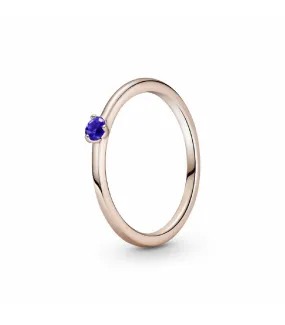 Anillo Pandora Rose Solitario Azul Estelar - 189259C04