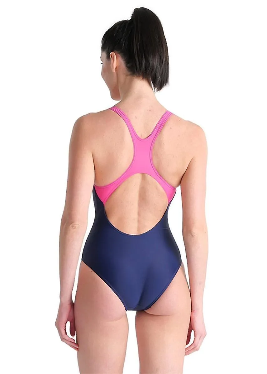 ARENA PRO GRAPHIC SWIMSUIT  NAVY  GIRLS