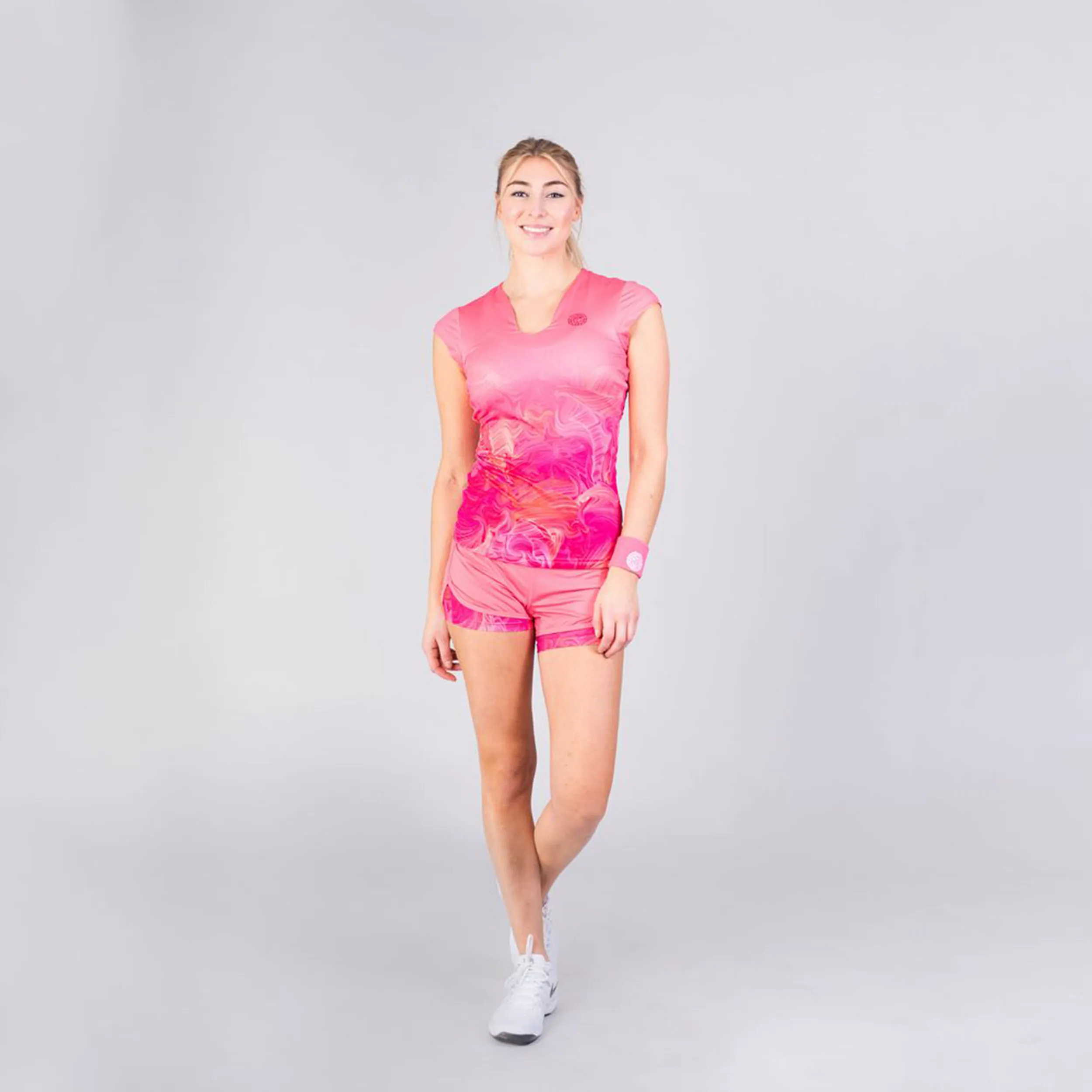 BELLA 2.0 TECH VNECK CAMISETA DE MANGA CORTA MUJERES