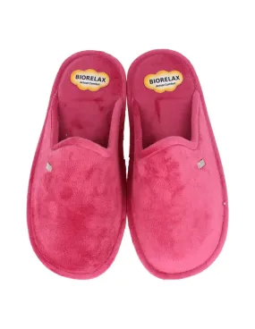 BioRelax - Zapatilla Casa Mujer Logo Fucsia