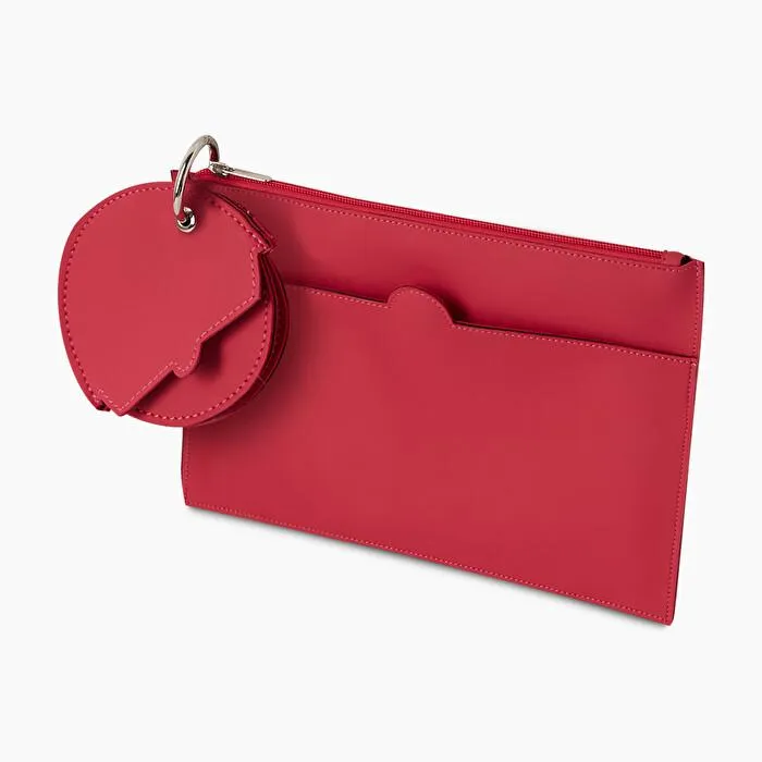 Bipochette en tejido de goma granadina O tricky