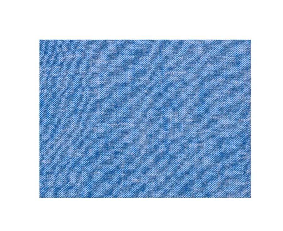 BLUE CHAMBRAY & OCEAN COTTON LINEN SHIRT  SILBERT