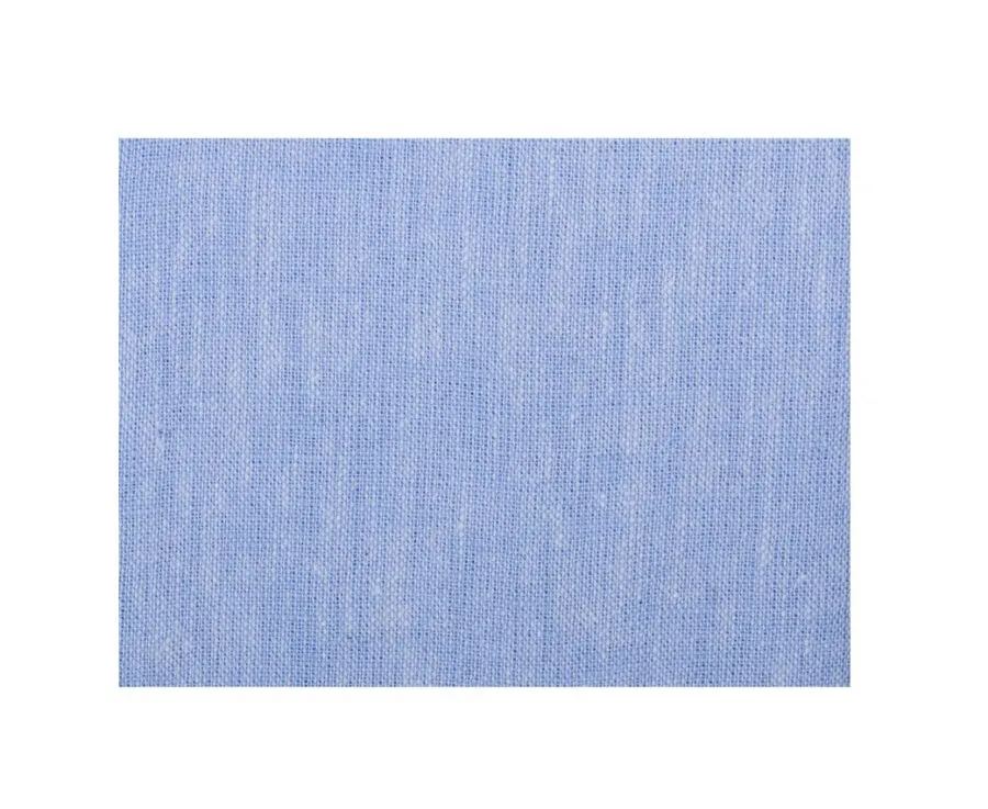 BLUE CHAMBRAY LONG SLEEVE COTTON LINEN SHIRT  COLTEN