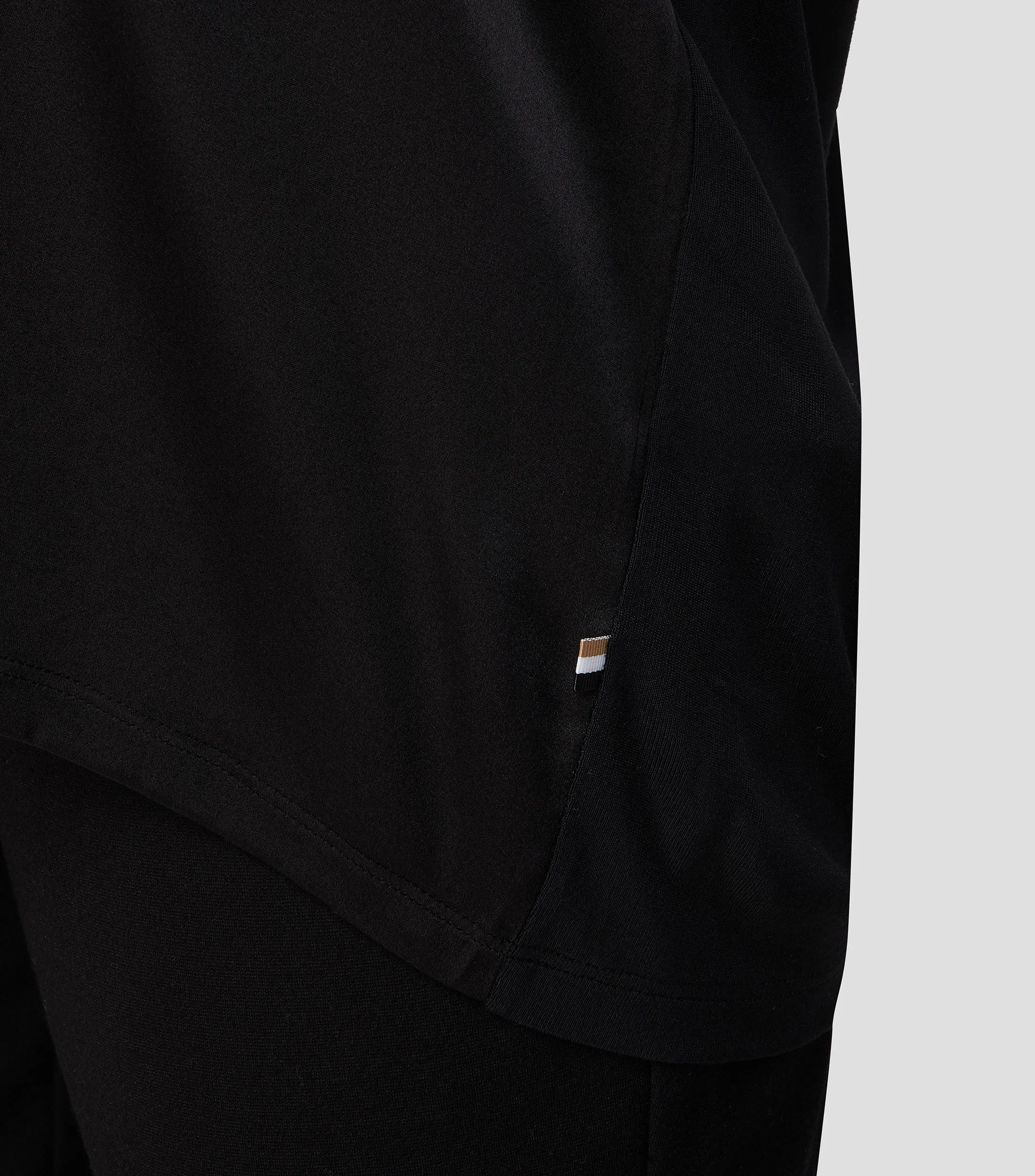 Boss Playera de punto mercerizado con parte delantera de seda elástica Mujer