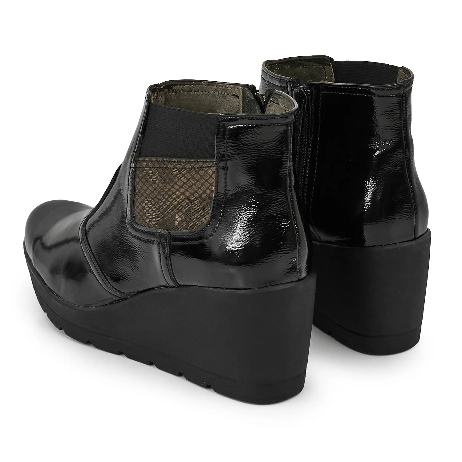 BOTINETA FORAKER NEGRA CHAROL