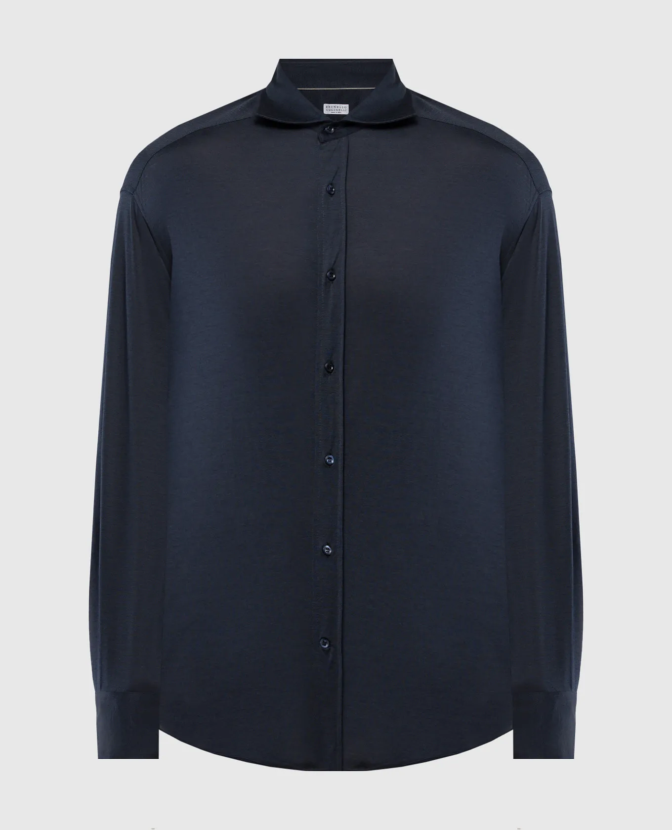 Brunello Cucinelli Blue shirt with silk