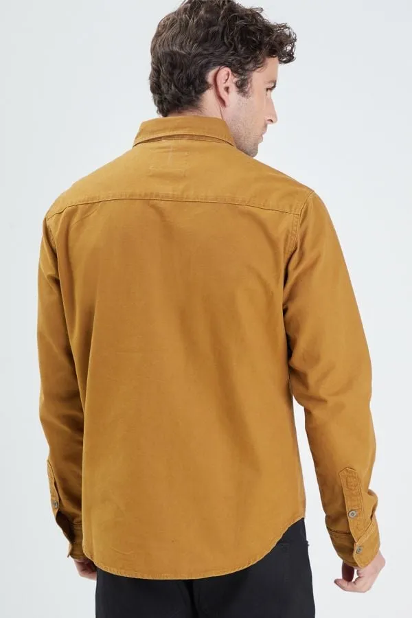 CAMISA HOMBRE DAYTONA FIRESTONE CANVAS COTTON CAMEL