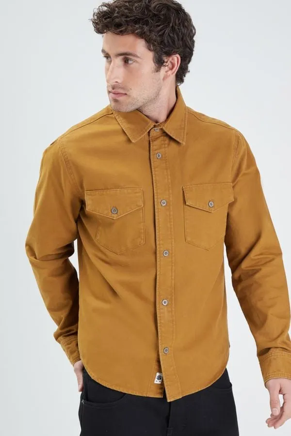 CAMISA HOMBRE DAYTONA FIRESTONE CANVAS COTTON CAMEL