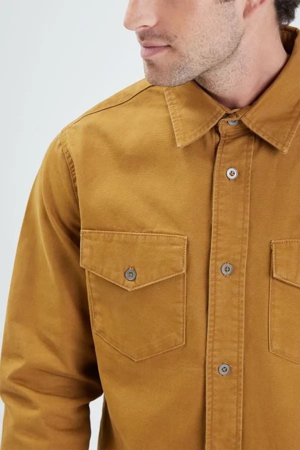 CAMISA HOMBRE DAYTONA FIRESTONE CANVAS COTTON CAMEL