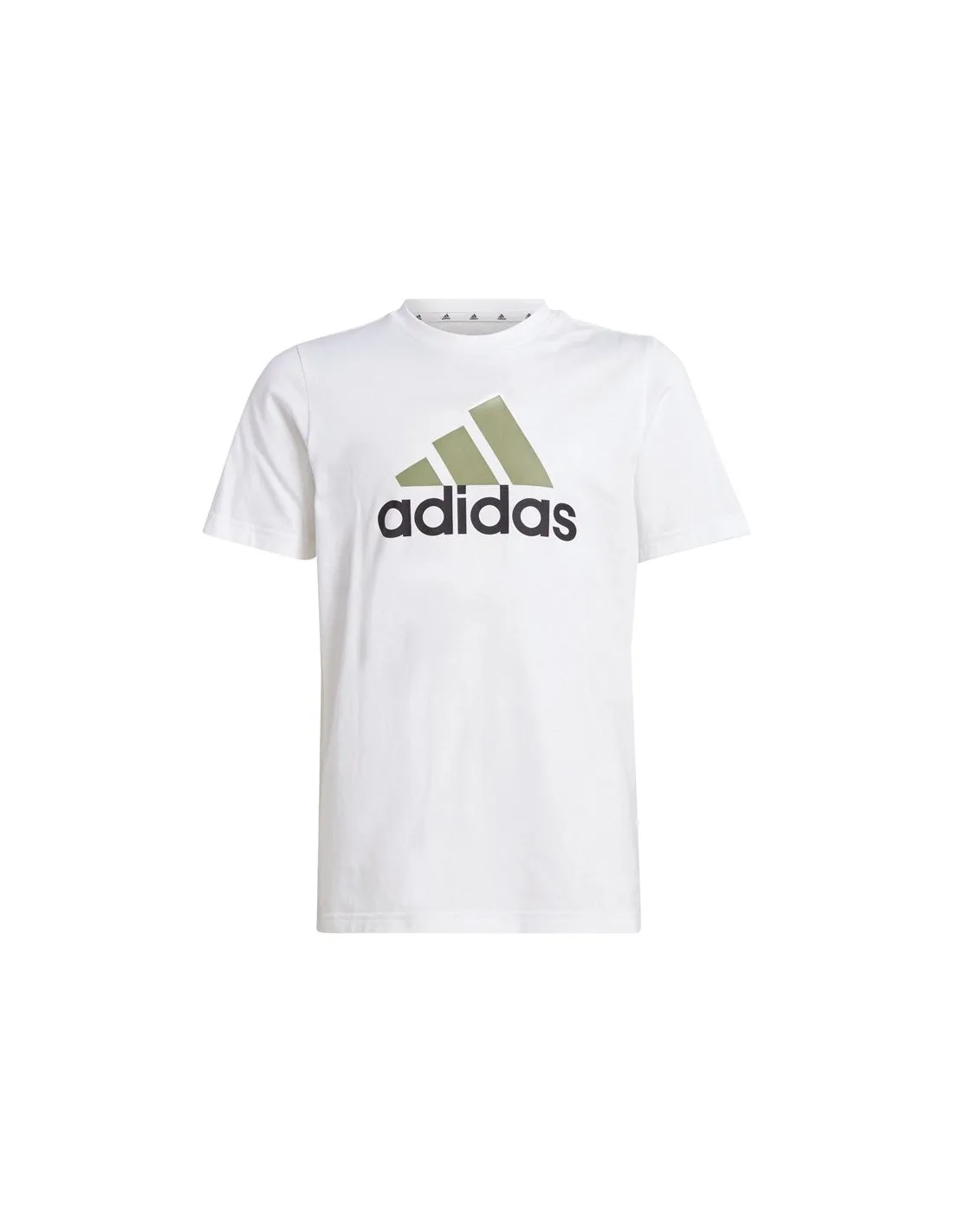Camiseta adidas Essentials 2 Colored Big Logo Cotton Infantil Blanco