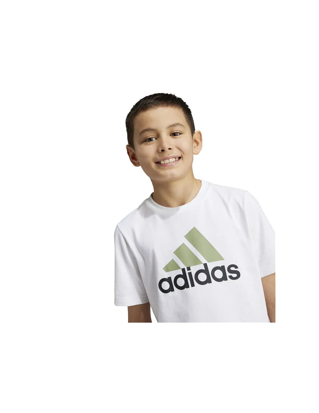 Camiseta adidas Essentials 2 Colored Big Logo Cotton Infantil Blanco