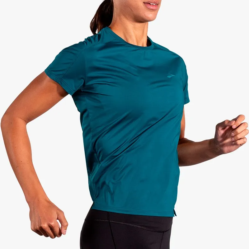 CAMISETA BROOKS SPRINT FREE SHORT W MOROCCAN BLUE