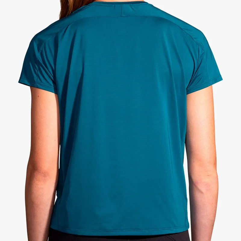 CAMISETA BROOKS SPRINT FREE SHORT W MOROCCAN BLUE