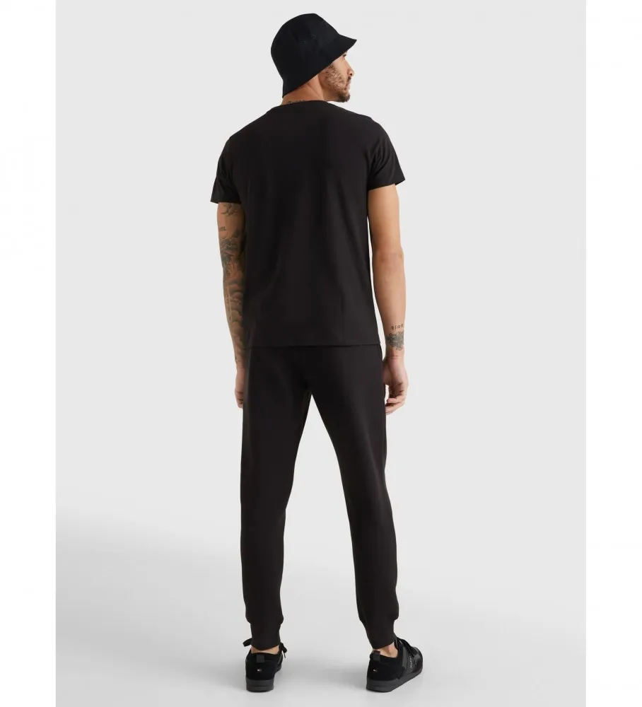 Camiseta Core Tommy Logo Tee 1985 negro