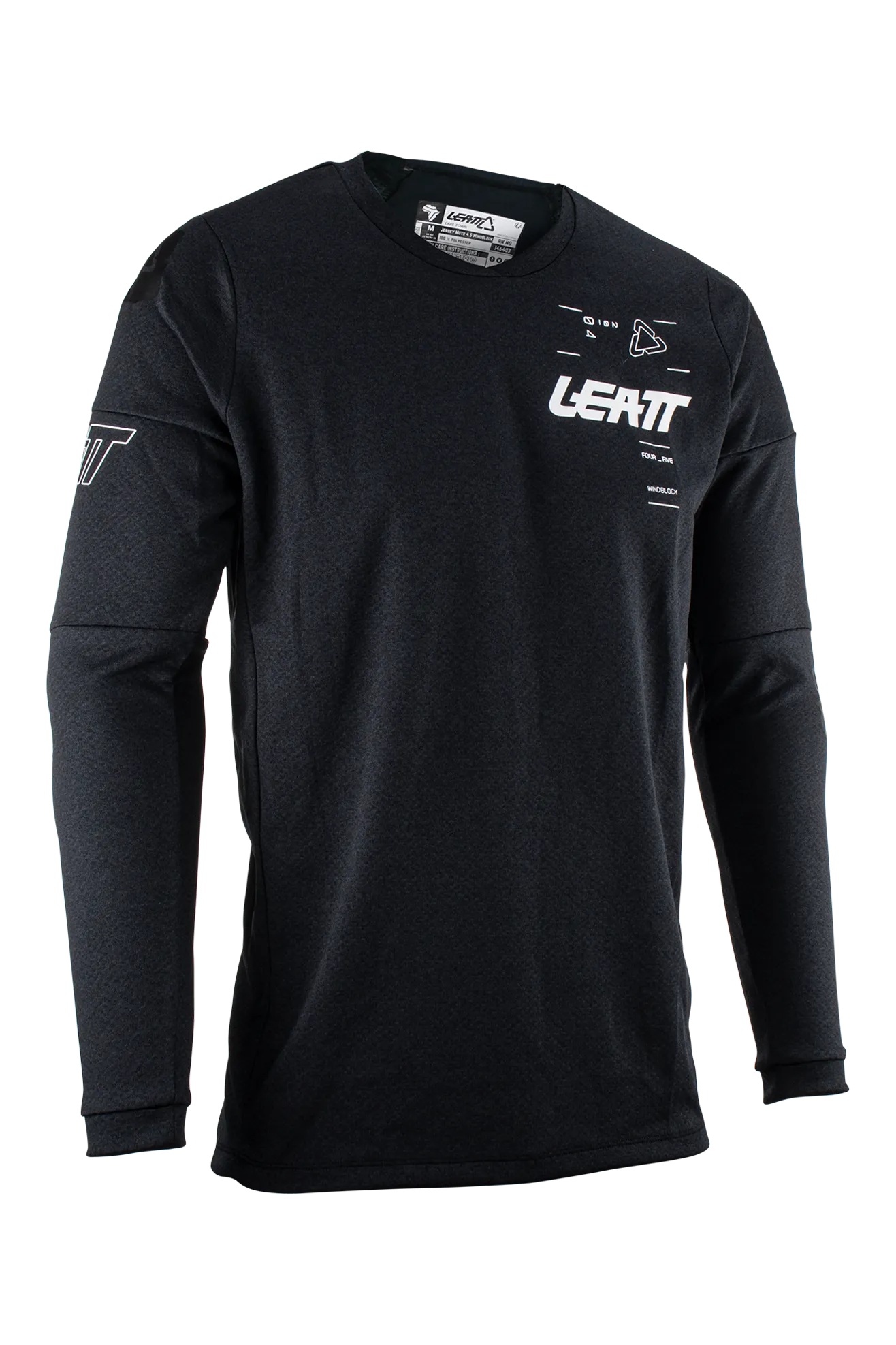 Camiseta de Cross Leatt Moto 4.5 WindBlocker Negra 