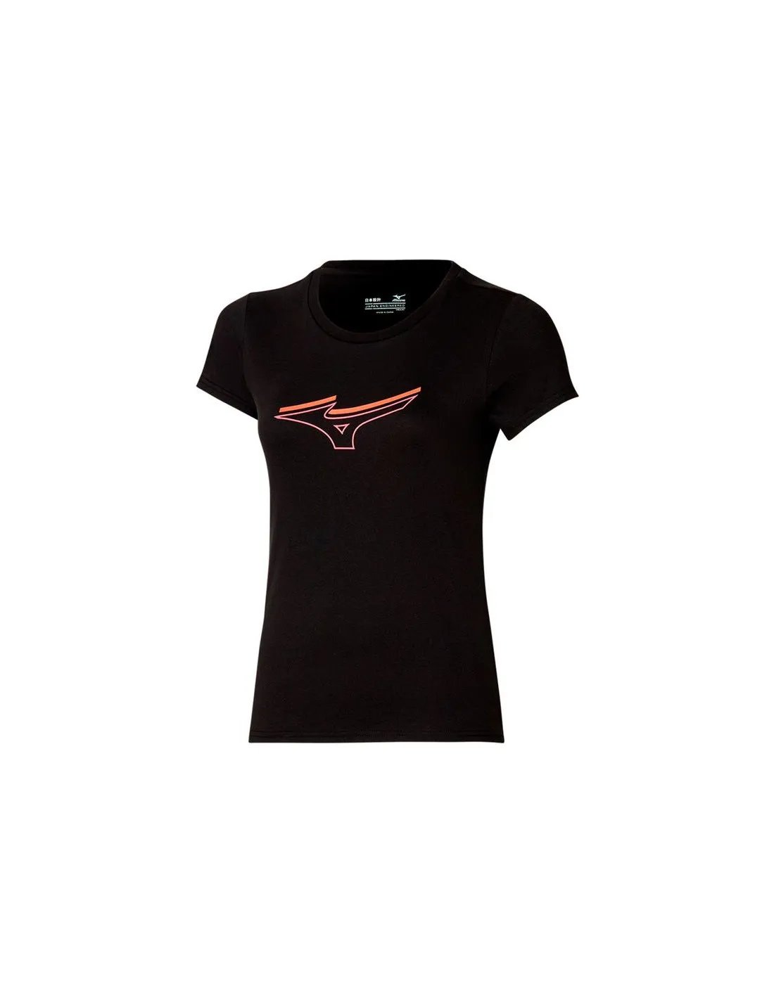 Camiseta De Running Mizuno Athletics Rb Mujer Negro
