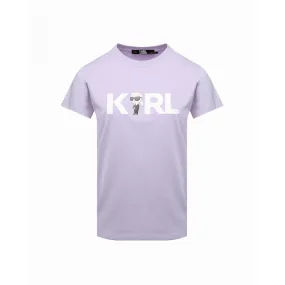 Camiseta Karl Lagerfeld Ikonik 2.0 Karl Logo Lilás