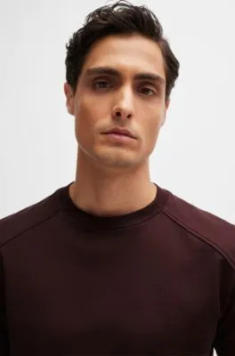 Camiseta regular fit en tejido antidesgarros de algodón con ribetes lisos