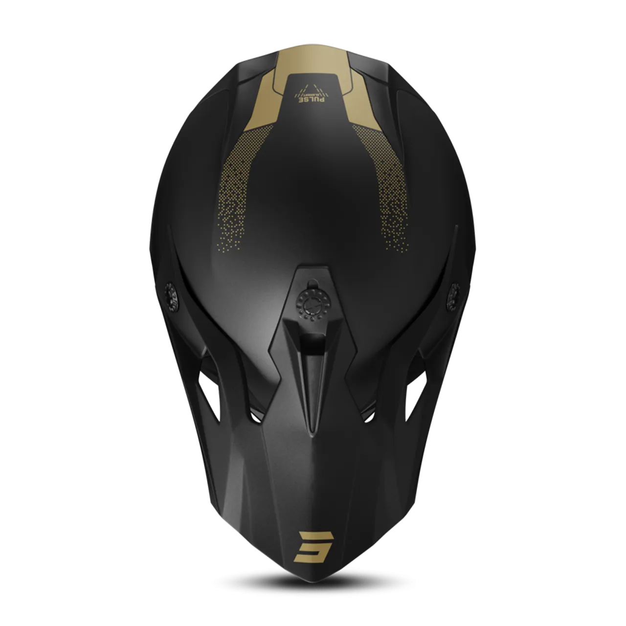 Casco de Cross Shot Pulse Element Dorado Mate