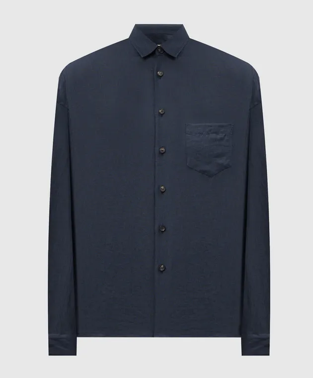 Cashmere&Whiskey Blue linen shirt