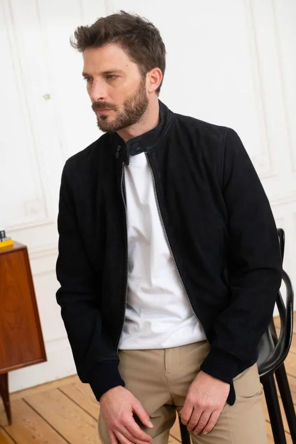 Chaqueta Hombre Schott Lcstewarts Navy