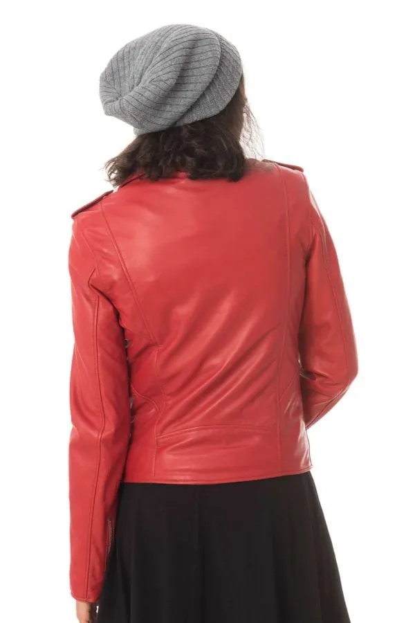 Chaqueta Mujeres Schott Lcw1601D Red