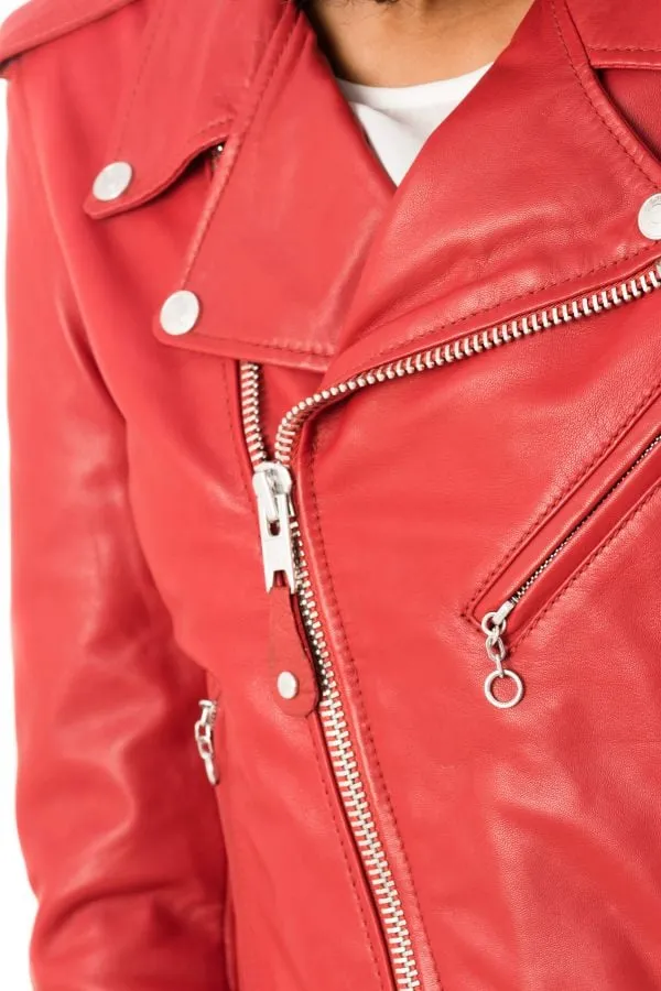 Chaqueta Mujeres Schott Lcw1601D Red
