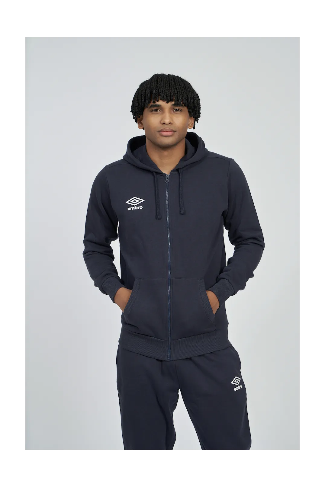 Chaqueta Umbro Wardrobe Zip Hoodie Small Logo Navy / White / Navy