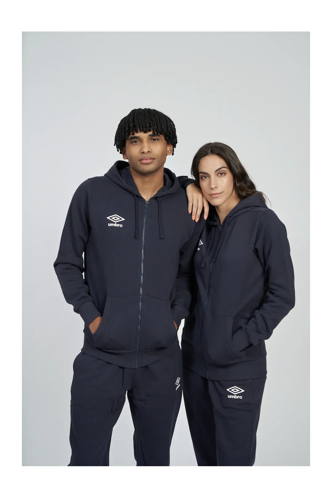 Chaqueta Umbro Wardrobe Zip Hoodie Small Logo Navy / White / Navy