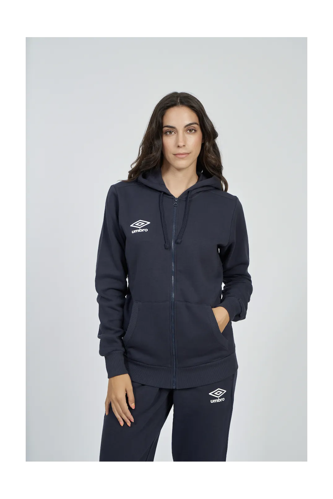 Chaqueta Umbro Wardrobe Zip Hoodie Small Logo Navy / White / Navy