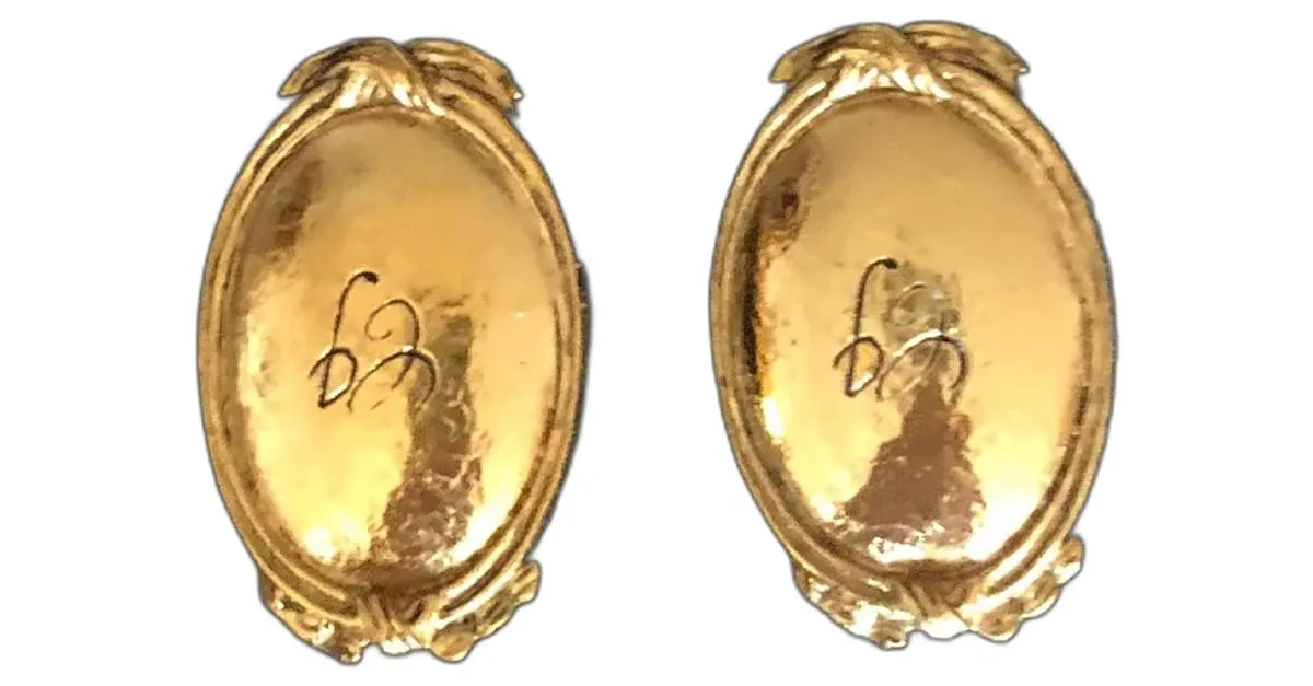 Charles Jourdan Oval Dorado 