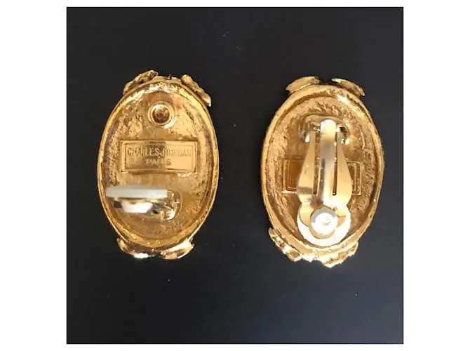 Charles Jourdan Oval Dorado 