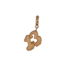 Colgante oro 18k número 13