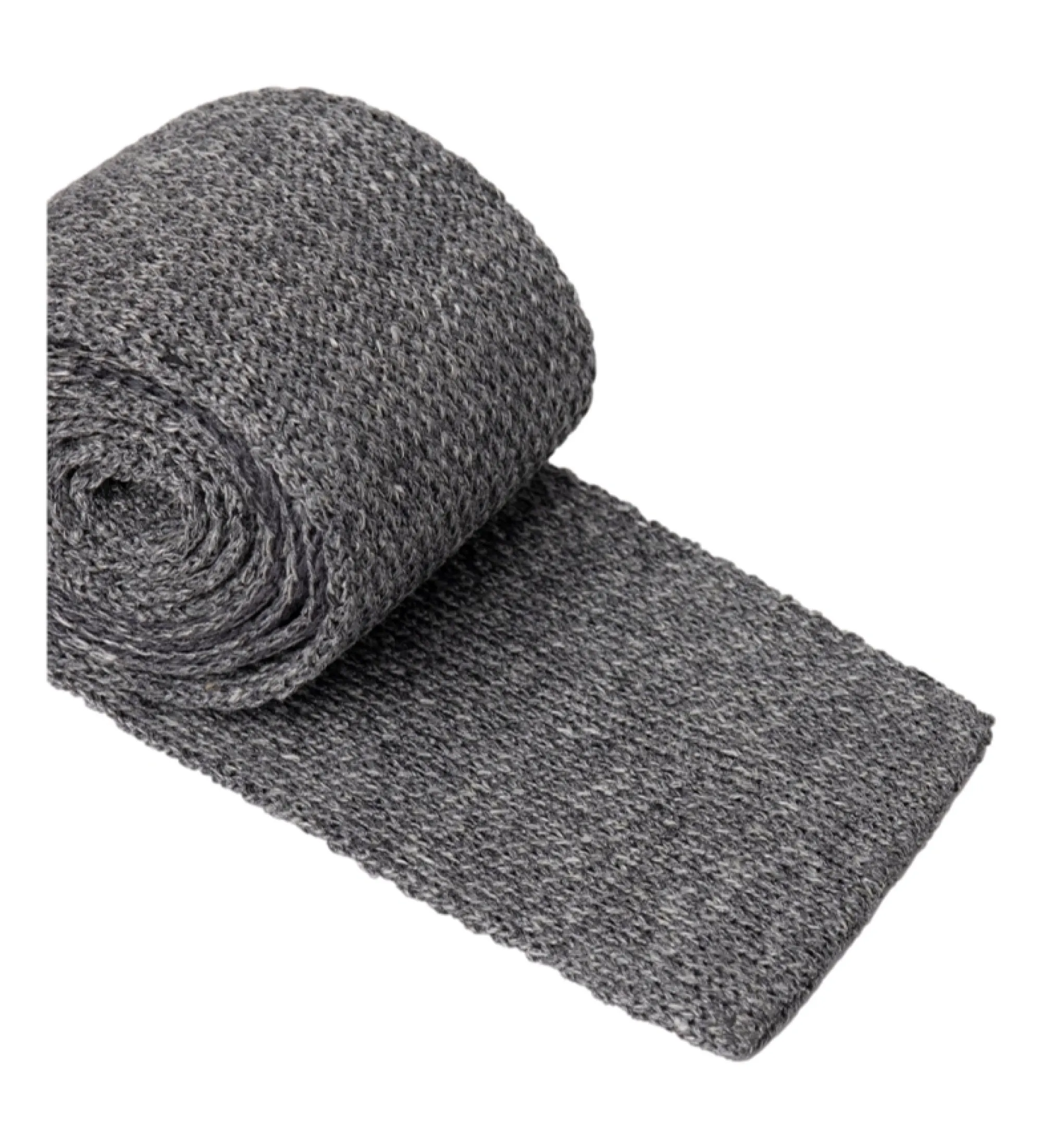 Corbata de seda Knit Marl gris