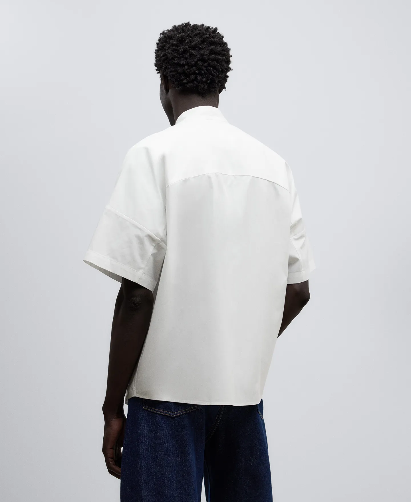Cotton oversize shirt man