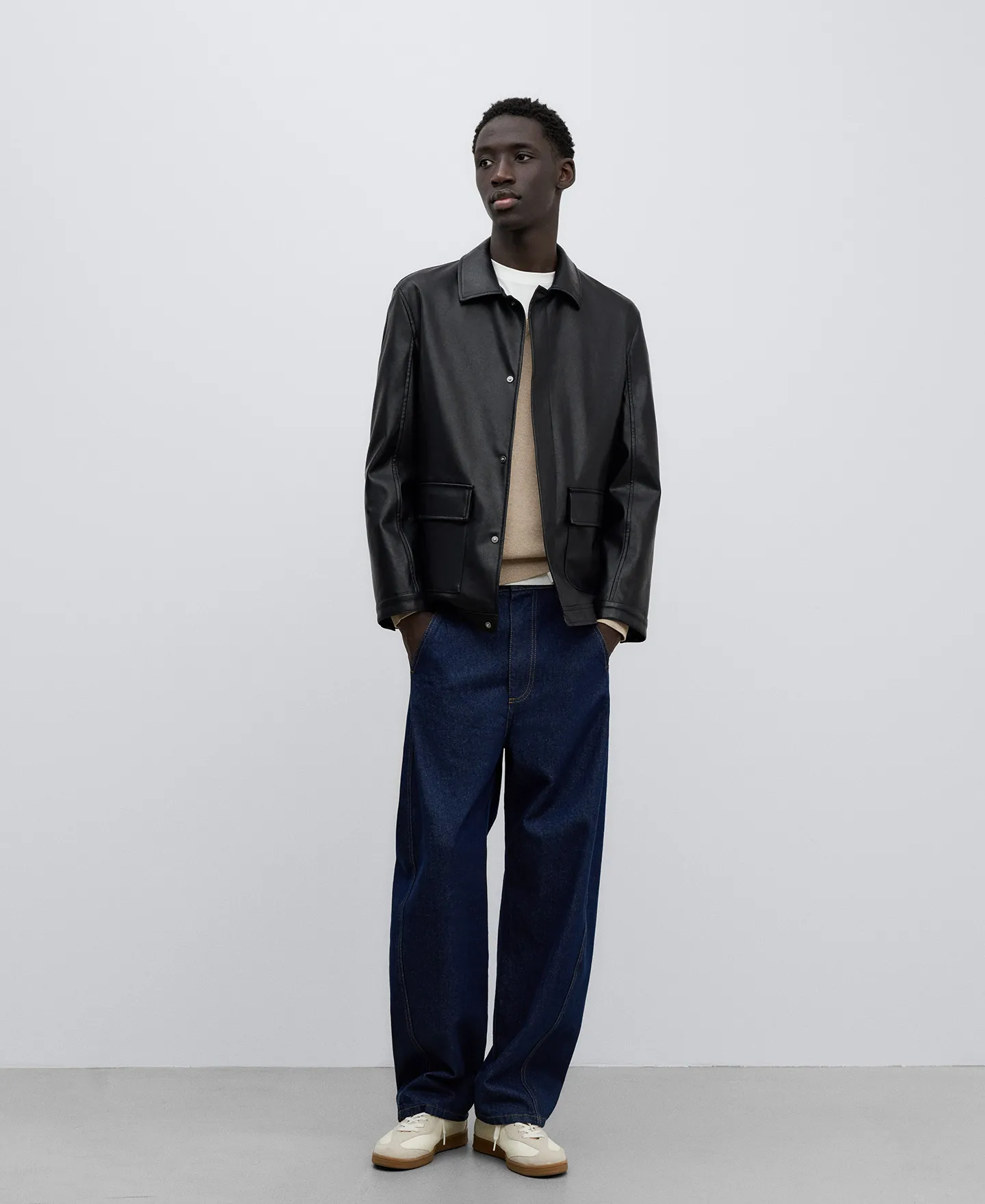COTTON VNECK SWEATER MAN