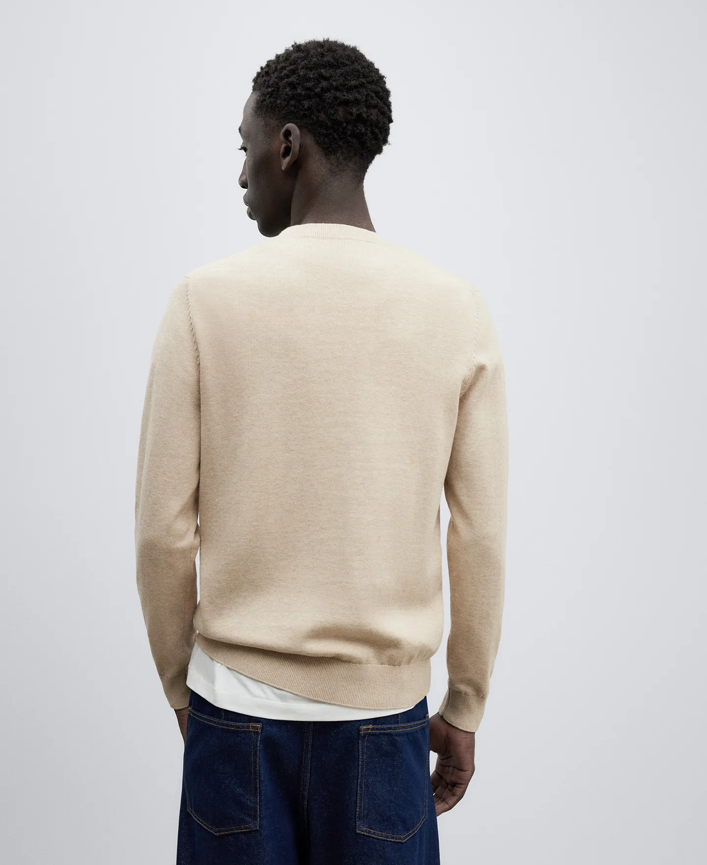 COTTON VNECK SWEATER MAN