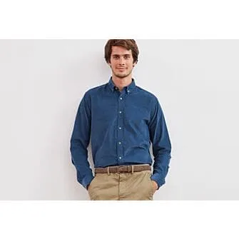 DENIM BLUE CORDUROY SHIRT  WAYNE