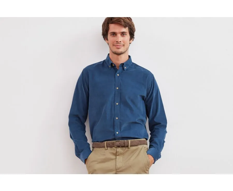 DENIM BLUE CORDUROY SHIRT  WAYNE