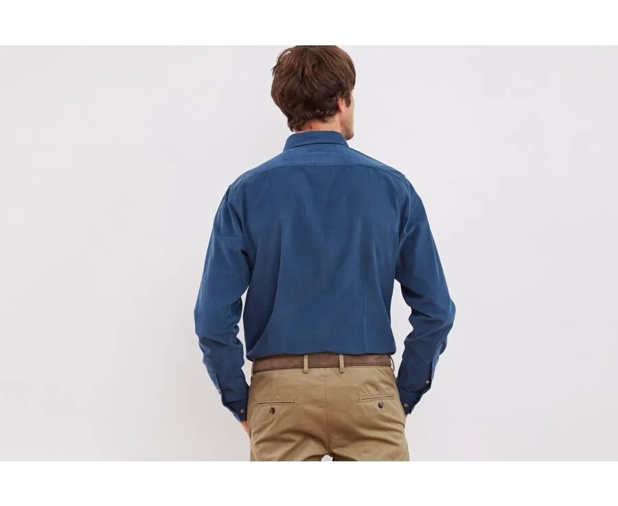 DENIM BLUE CORDUROY SHIRT  WAYNE