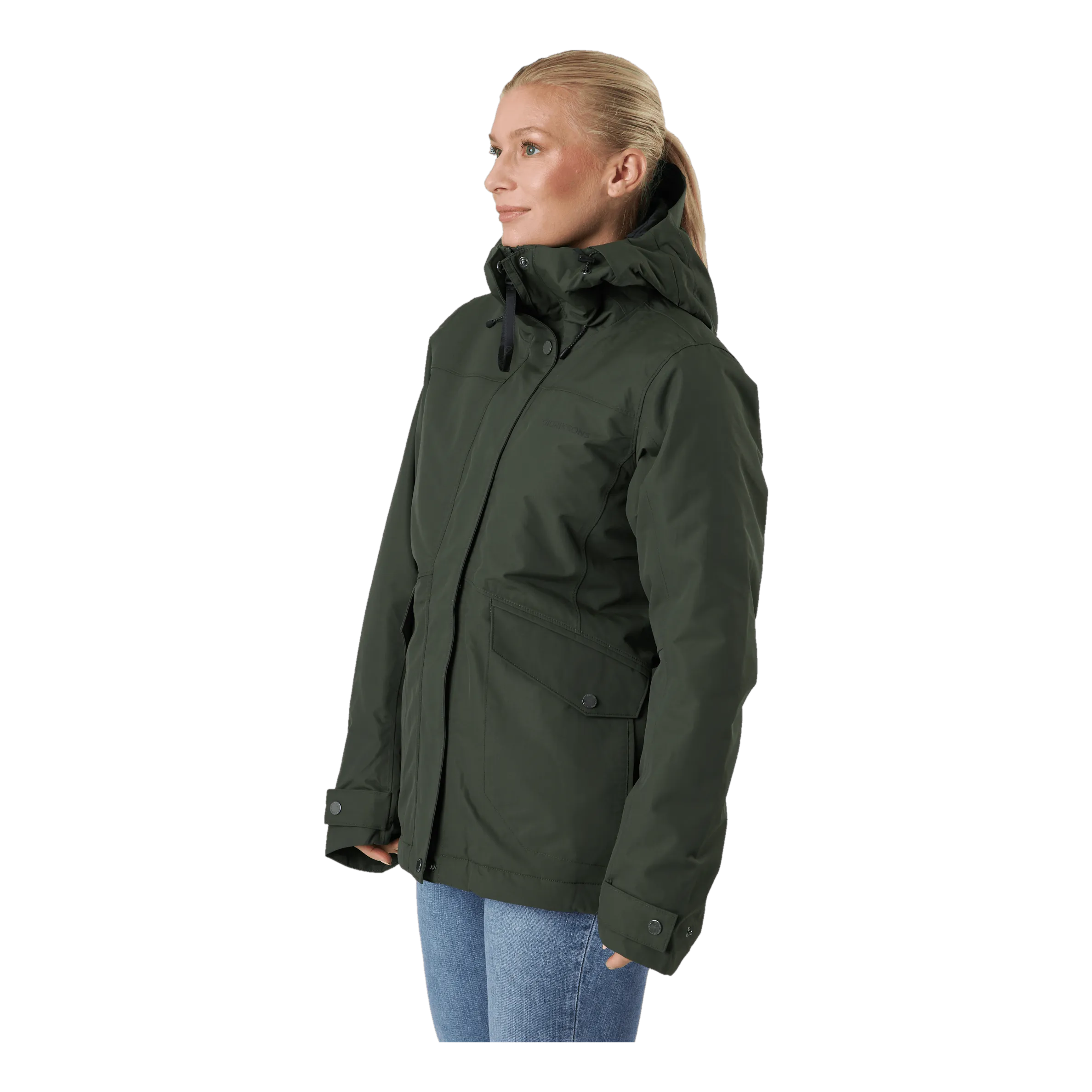 Didriksons Vanja Wns Jkt Green