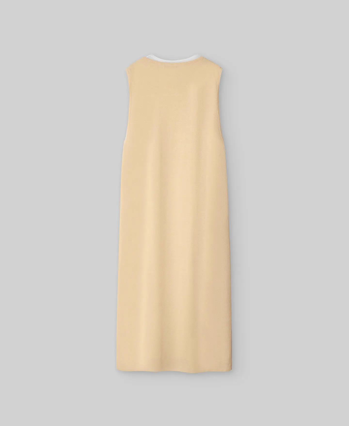 Double linen cotton dress woman