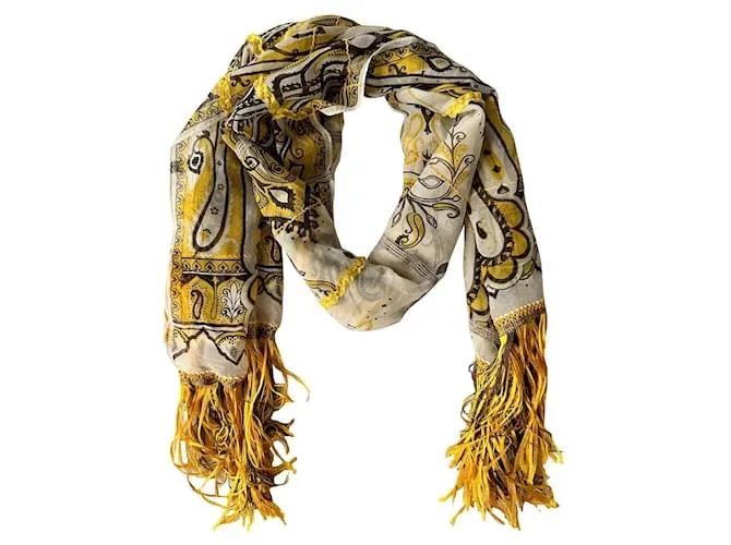 Etro Pañuelo de georgette de seda multicolor 